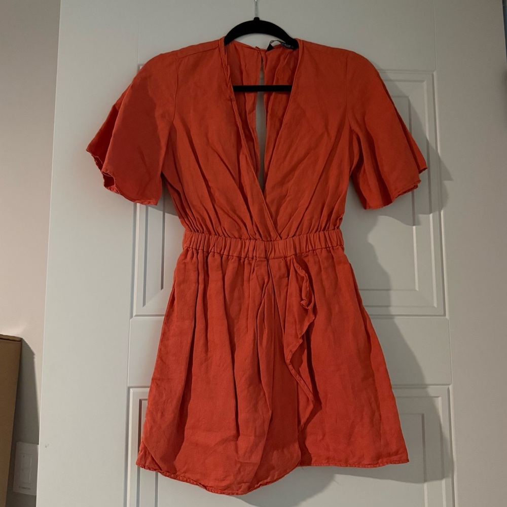 Orange Zara Romper